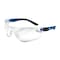 Ge Safety Glasses, Anti-Scratch, Clear Lens, Gray/Blue Frame GE202C - alternate 1